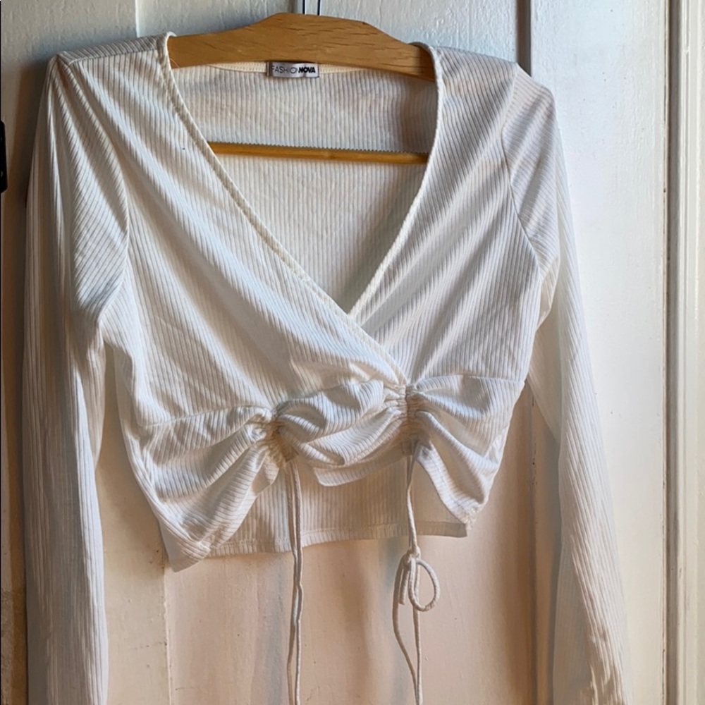 Fashionova crop top white size L